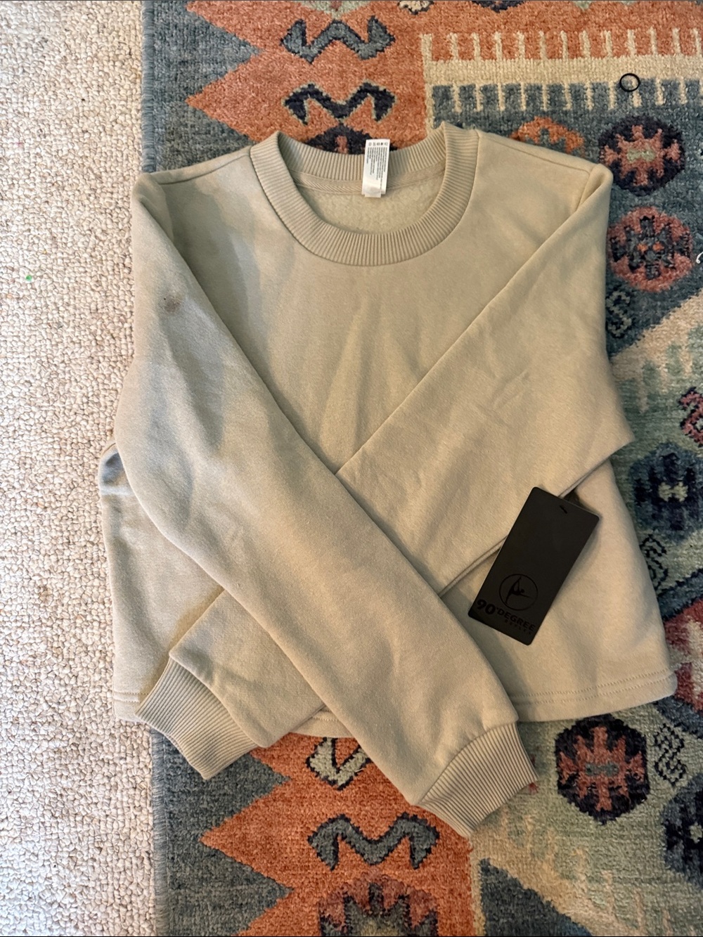 90 Degree By Reflex Crewneck Sweater in Sage Green